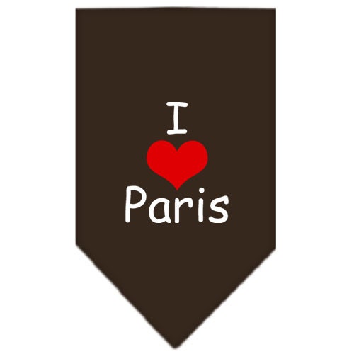 “I Love Paris” Cotton Pet Bandana from As You Wish Apparel – Dog Fashion Bandana