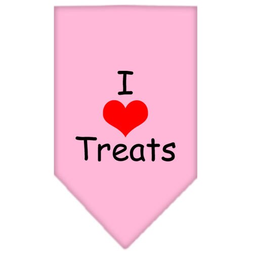 “I Love Treats” Cotton Pet Bandana from As You Wish Apparel – Dog Humor Bandana