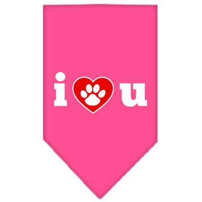 “I Love You” Cotton Pet Bandana from As You Wish Apparel – Dog Love Bandana