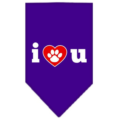“I Love You” Cotton Pet Bandana from As You Wish Apparel – Dog Love Bandana