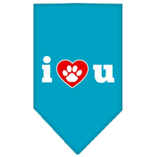 “I Love You” Cotton Pet Bandana from As You Wish Apparel – Dog Love Bandana