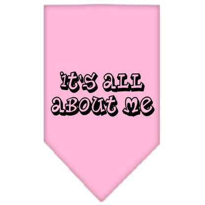 “It’s All About Me” Cotton Pet Bandana from As You Wish Apparel – Dog Humor Bandana
