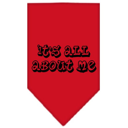 “It’s All About Me” Cotton Pet Bandana from As You Wish Apparel – Dog Humor Bandana
