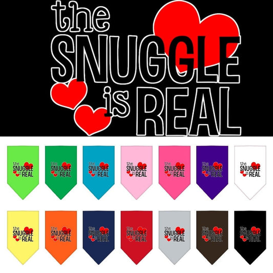 “The Snuggle Is Real” Cotton Pet Bandana from As You Wish Apparel – Dog Comfort Bandana