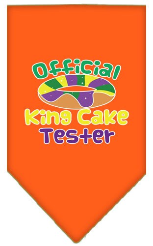 “King Cake Tester” Cotton Pet Bandana from As You Wish Apparel – Mardi Gras Dog Bandana
