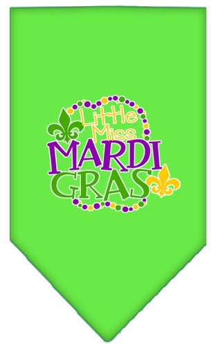 “Little Miss Mardi Gras” Cotton Pet Bandana from As You Wish Apparel – Mardi Gras Dog Bandana