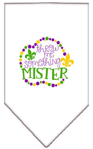 “Throw Me Something Mister” Cotton Pet Bandana from As You Wish Apparel – Mardi Gras Dog Bandana