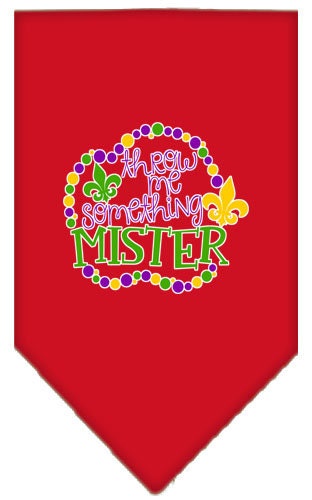 “Throw Me Something Mister” Cotton Pet Bandana from As You Wish Apparel – Mardi Gras Dog Bandana