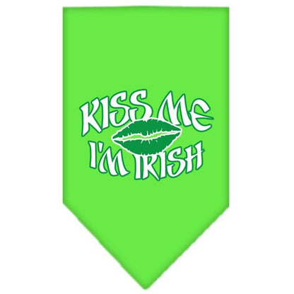 “Kiss Me I’m Irish” Cotton Pet Bandana from As You Wish Apparel – St. Patrick’s Day Dog Bandana