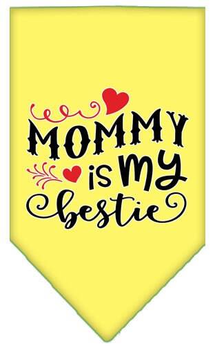 “Mommy Is My Bestie” Cotton Pet Bandana from As You Wish Apparel – Dog Love Bandana