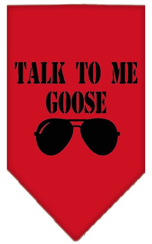 “Talk To Me Goose” Cotton Pet Bandana from As You Wish Apparel – Dog Humor Bandana