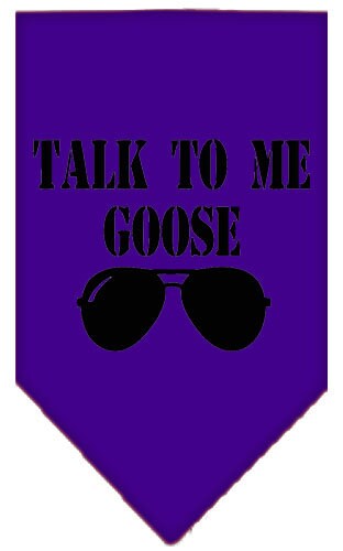 “Talk To Me Goose” Cotton Pet Bandana from As You Wish Apparel – Dog Humor Bandana