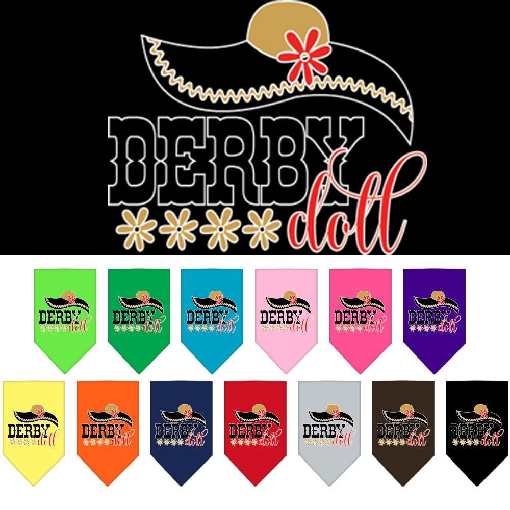 “Derby Doll” Cotton Pet Bandana from As You Wish Apparel – Derby Day Dog Bandana