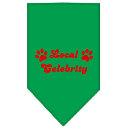 “Local Celebrity” Cotton Pet Bandana from As You Wish Apparel – Dog Humor Bandana