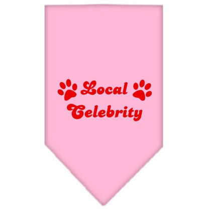 “Local Celebrity” Cotton Pet Bandana from As You Wish Apparel – Dog Humor Bandana