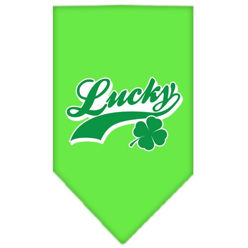 “Lucky Swoosh” Cotton Pet Bandana from As You Wish Apparel – Lucky Dog Bandana