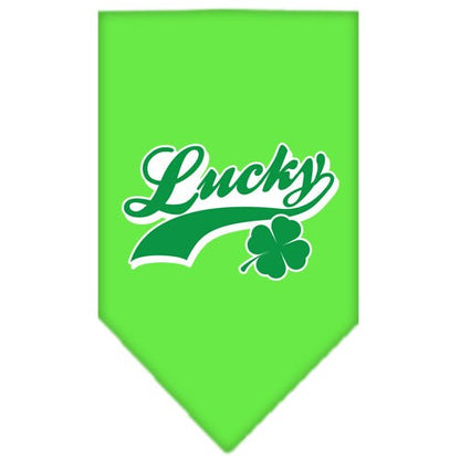 “Lucky Swoosh” Cotton Pet Bandana from As You Wish Apparel – Lucky Dog Bandana