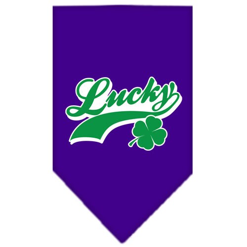 “Lucky Swoosh” Cotton Pet Bandana from As You Wish Apparel – Lucky Dog Bandana