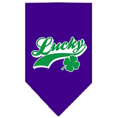 “Lucky Swoosh” Cotton Pet Bandana from As You Wish Apparel – Lucky Dog Bandana