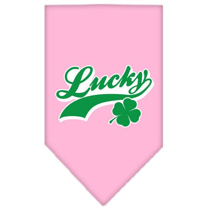 “Lucky Swoosh” Cotton Pet Bandana from As You Wish Apparel – Lucky Dog Bandana