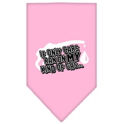 “If Only Cars Ran On My Kind Of Gas” Cotton Pet Bandana from As You Wish Apparel – Dog Humor Bandana
