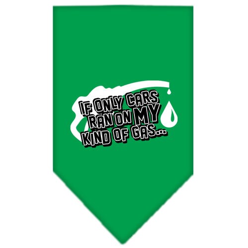 “If Only Cars Ran On My Kind Of Gas” Cotton Pet Bandana from As You Wish Apparel – Dog Humor Bandana
