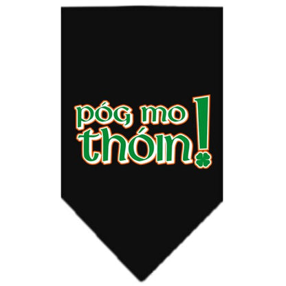 “Pog Mo Thoin” Cotton Pet Bandana from As You Wish Apparel – Dog Humor Bandana