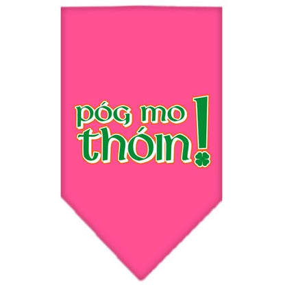 “Pog Mo Thoin” Cotton Pet Bandana from As You Wish Apparel – Dog Humor Bandana