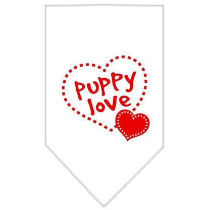 “Puppy Love” Cotton Pet Bandana from As You Wish Apparel – Dog Love Bandana