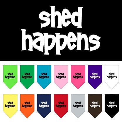 “Shed Happens” Cotton Pet Bandana from As You Wish Apparel – Dog Humor Bandana
