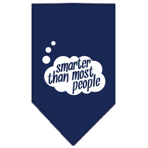 “Smarter Than Most People” Cotton Pet Bandana from As You Wish Apparel – Dog Humor Bandana