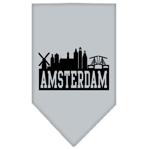 “Amsterdam Skyline” Cotton Pet Bandana from As You Wish Apparel – Dog Fashion Bandana