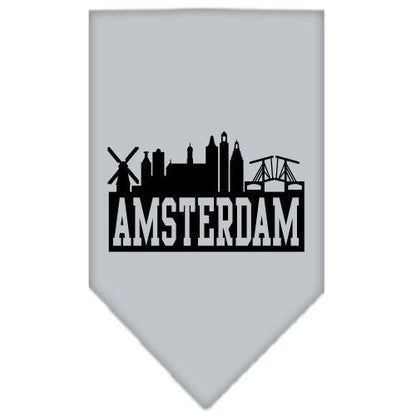 “Amsterdam Skyline” Cotton Pet Bandana from As You Wish Apparel – Dog Fashion Bandana