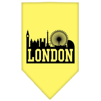 “London Skyline” Cotton Pet Bandana from As You Wish Apparel – City Pride Dog Bandana