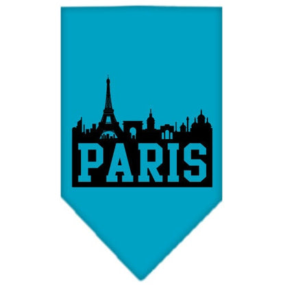 “Paris Skyline” Cotton Pet Bandana from As You Wish Apparel – City Pride Dog Bandana