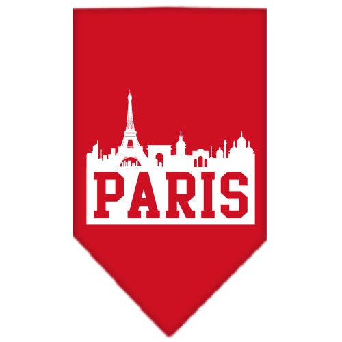 “Paris Skyline” Cotton Pet Bandana from As You Wish Apparel – City Pride Dog Bandana