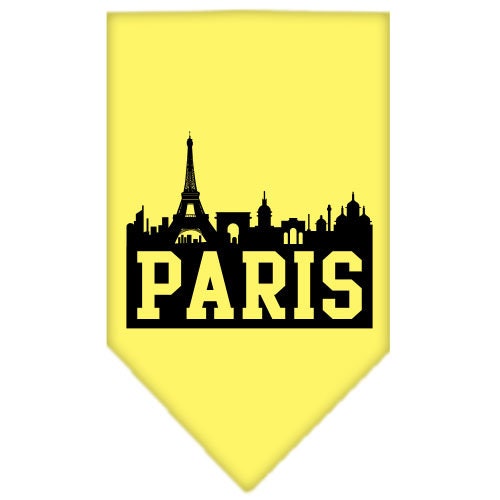 “Paris Skyline” Cotton Pet Bandana from As You Wish Apparel – City Pride Dog Bandana