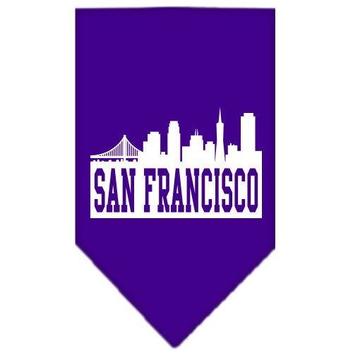 “San Francisco Skyline” Cotton Pet Bandana from As You Wish Apparel – City Pride Dog Bandana