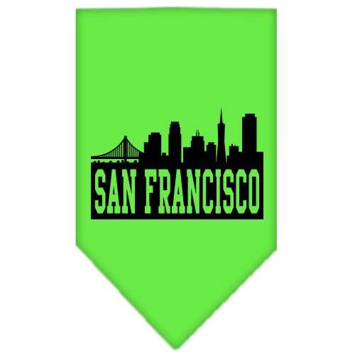 “San Francisco Skyline” Cotton Pet Bandana from As You Wish Apparel – City Pride Dog Bandana