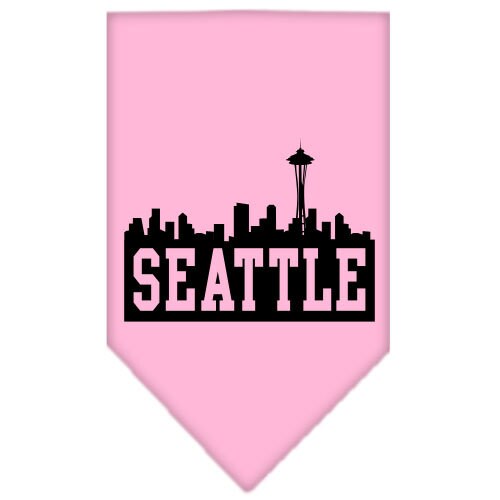 “Seattle Skyline” Cotton Pet Bandana from As You Wish Apparel – City Pride Dog Bandana