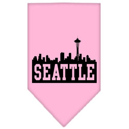 “Seattle Skyline” Cotton Pet Bandana from As You Wish Apparel – City Pride Dog Bandana