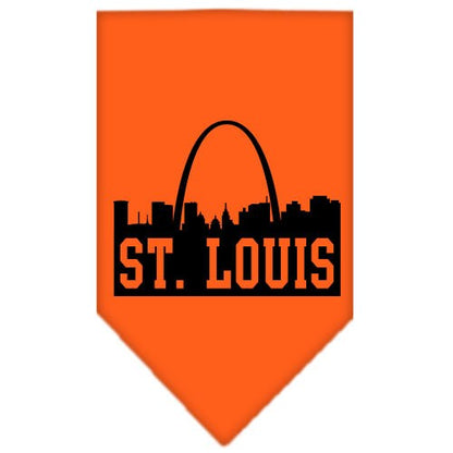 “St. Louis Skyline” Cotton Pet Bandana from As You Wish Apparel – City Pride Dog Bandana