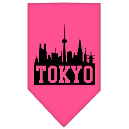 “Tokyo Skyline” Cotton Pet Bandana from As You Wish Apparel – City Pride Dog Bandana