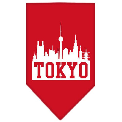 “Tokyo Skyline” Cotton Pet Bandana from As You Wish Apparel – City Pride Dog Bandana