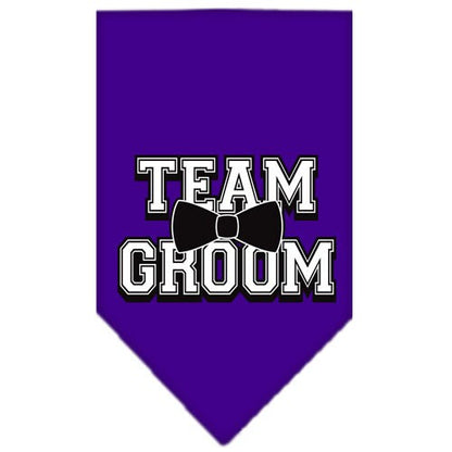 “Team Groom” Cotton Pet Bandana from As You Wish Apparel – Wedding & Party Dog Bandana