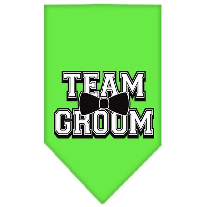 “Team Groom” Cotton Pet Bandana from As You Wish Apparel – Wedding & Party Dog Bandana