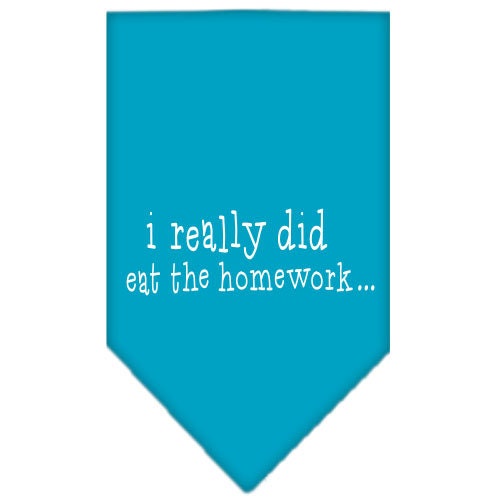 “I Really Did Eat The Homework” Cotton Pet Bandana from As You Wish Apparel – Dog Humor Bandana