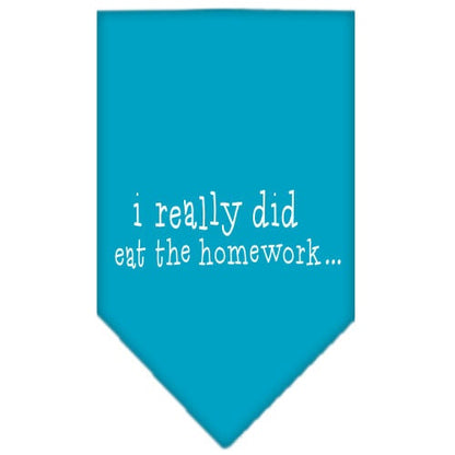“I Really Did Eat The Homework” Cotton Pet Bandana from As You Wish Apparel – Dog Humor Bandana