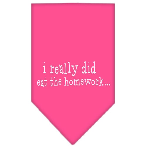 “I Really Did Eat The Homework” Cotton Pet Bandana from As You Wish Apparel – Dog Humor Bandana
