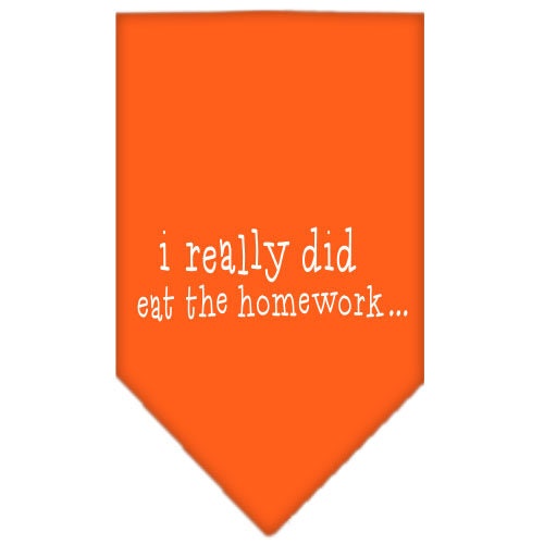 “I Really Did Eat The Homework” Cotton Pet Bandana from As You Wish Apparel – Dog Humor Bandana